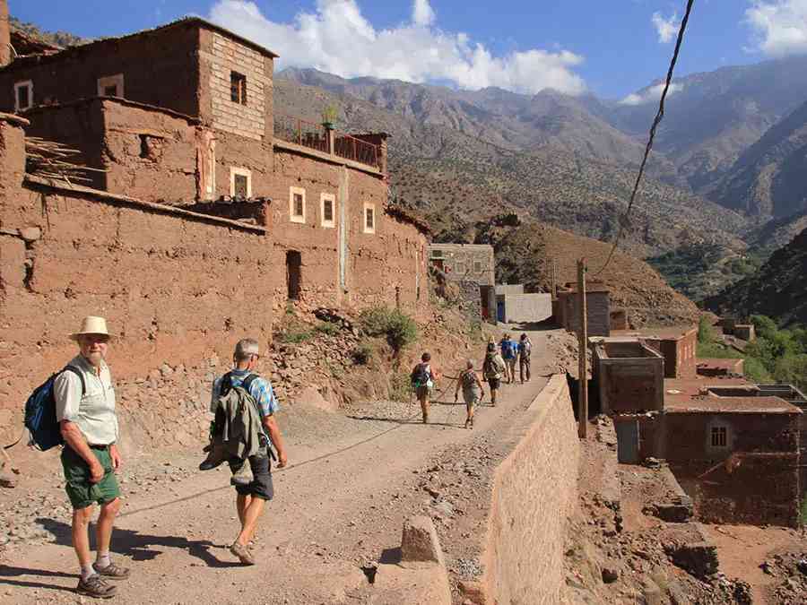 Trek through ancient Berber villages, surrounded by the natural beauty of the Atlas Mountains.